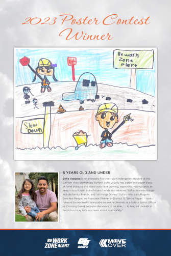 Poster creator winner 6 years old and younger - Sofia Vazquez Art